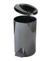 Урна с педалью 10 л (хром)